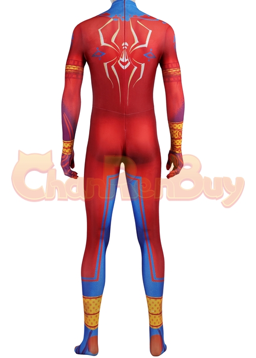 Spider-Man India Pavitr Prabhakar Bodysuit Costume Across the Spider-Verse Cosplay Suit 