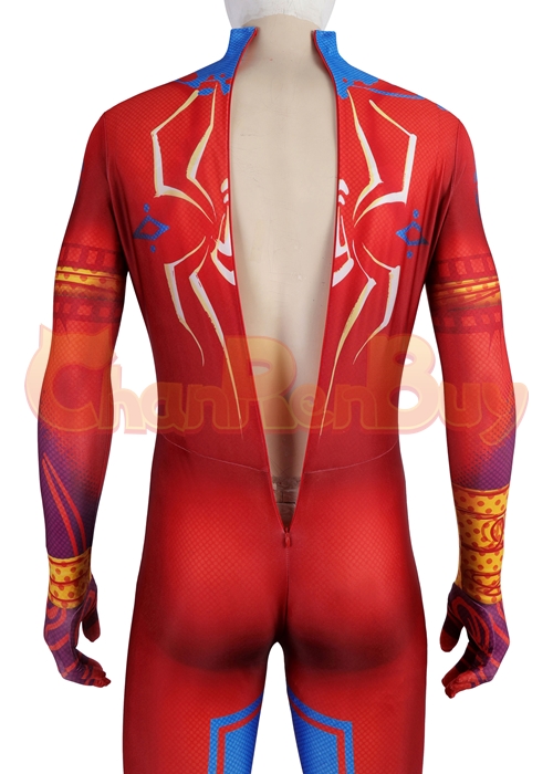 Spider-Man India Pavitr Prabhakar Bodysuit Costume Across the Spider-Verse Cosplay Suit 