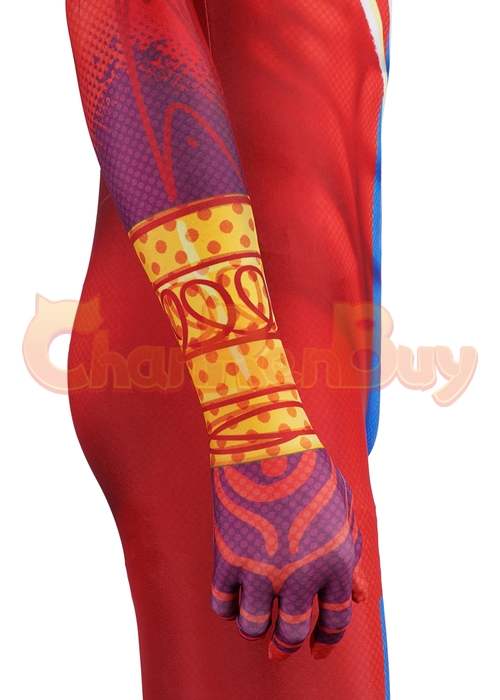 Spider-Man India Pavitr Prabhakar Bodysuit Costume Across the Spider-Verse Cosplay Suit 