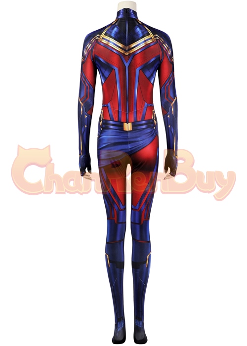 Captain Marvel Carol Danvers Bodysuit Costume Cosplay Avengers: Endgame Suit 