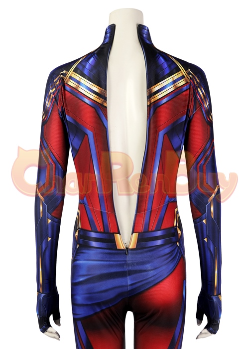 Captain Marvel Carol Danvers Bodysuit Costume Cosplay Avengers: Endgame Suit 
