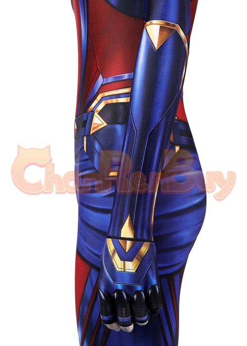 Captain Marvel Carol Danvers Bodysuit Costume Cosplay Avengers: Endgame Suit 
