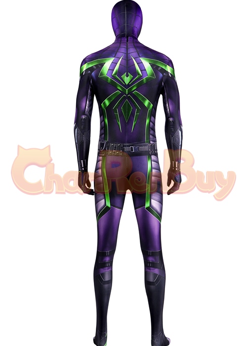 Marvel's Spider-Man Bodysuit Costume Miles Morales Purple Reign Cosplay Suit