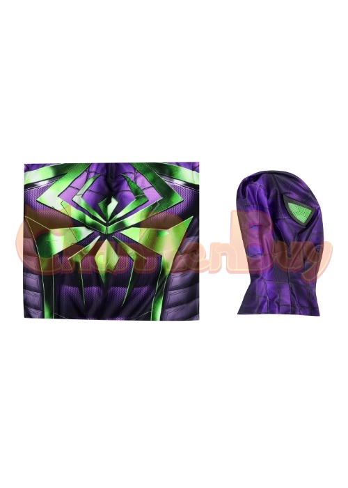 Marvel's Spider-Man Bodysuit Costume Miles Morales Purple Reign Cosplay Suit