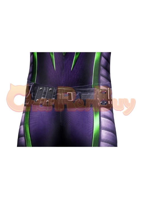 Marvel's Spider-Man Bodysuit Costume Miles Morales Purple Reign Cosplay Suit