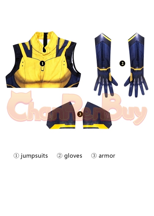Wolverine Costume Deadpool 3 Cosplay Bodysuit Jumpsuit Ver.3