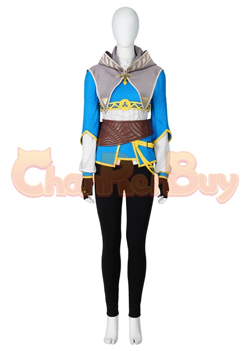 The Legend of Zelda Princess Zelda Costume Cosplay Suit with Cloak Breath of the Wild Outfit