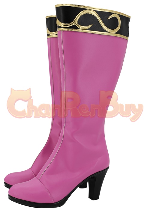 Pink Rangers Shoes Super Sentai Cosplay Boots