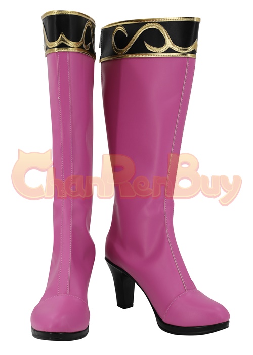 Pink Rangers Shoes Super Sentai Cosplay Boots