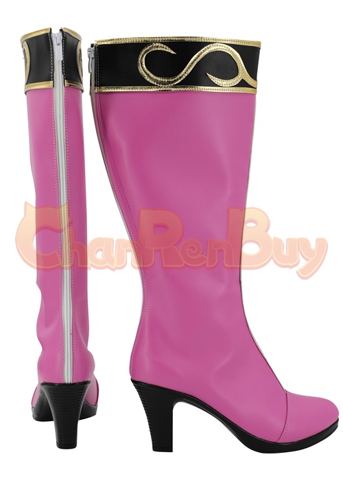 Pink Rangers Shoes Super Sentai Cosplay Boots