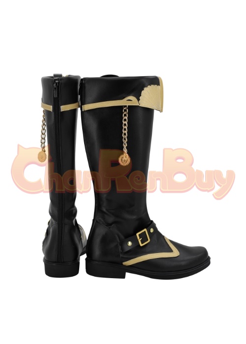 Leona Kingscholar Shoes Twisted Wonderland Cosplay Boots