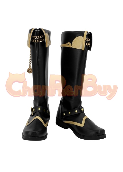 Leona Kingscholar Shoes Twisted Wonderland Cosplay Boots