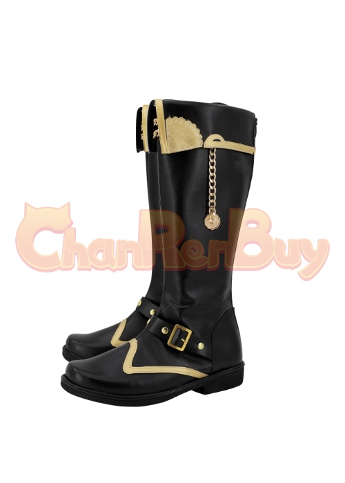Leona Kingscholar Shoes Twisted Wonderland Cosplay Boots