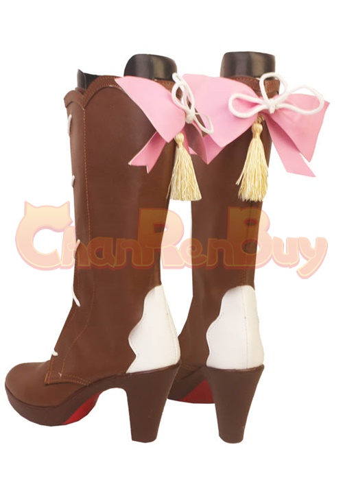 Springbloom Missive Kamisato Ayaka Shoes Genshin Impact Cosplay Boots