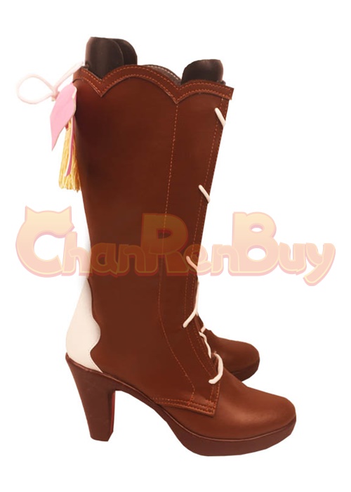 Springbloom Missive Kamisato Ayaka Shoes Genshin Impact Cosplay Boots