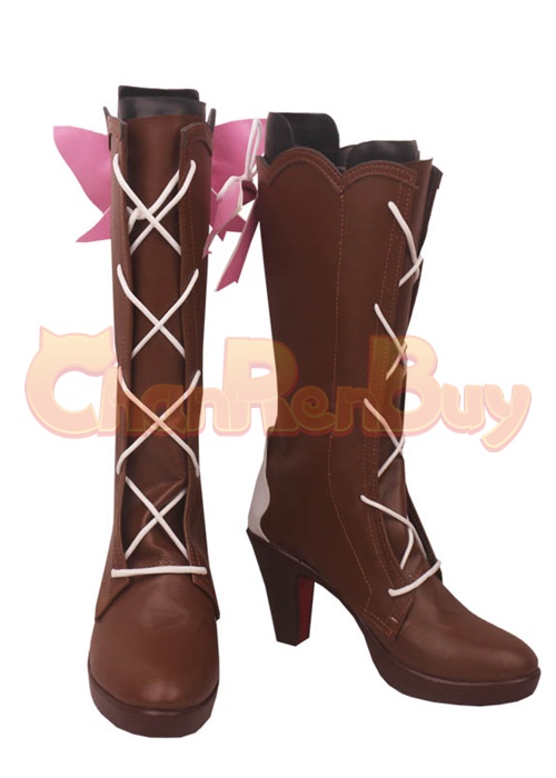 Springbloom Missive Kamisato Ayaka Shoes Genshin Impact Cosplay Boots