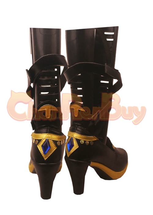  Genshin Impact Lisa Minci Shoes Cosplay Women Boots