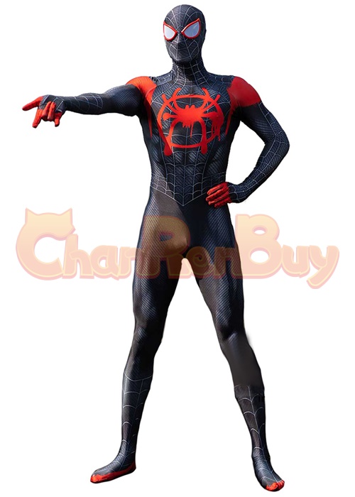 Spider-Man Miles Morales Costume Cosplay Suit Bodysuit for Adult Kid