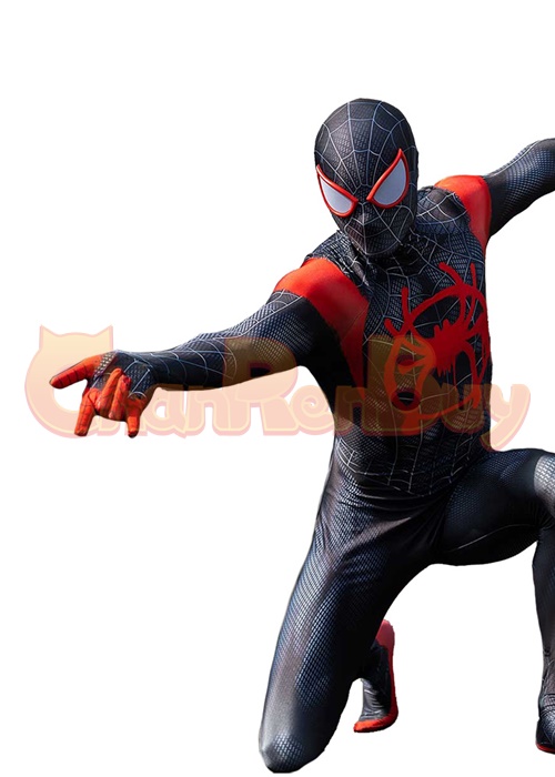 Spider-Man Miles Morales Costume Cosplay Suit Bodysuit for Adult Kid