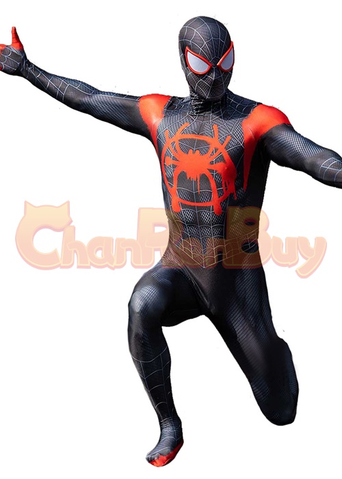 Spider-Man Miles Morales Costume Cosplay Suit Bodysuit for Adult Kid