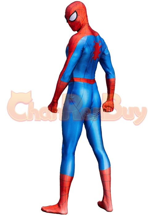 Spider-Man Classic Suit Costume Cosplay Bodysuit for Adult Kid