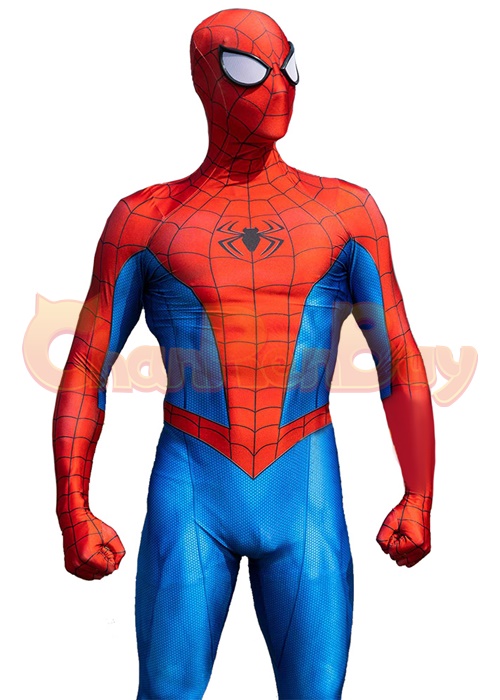 Spider-Man Classic Suit Costume Cosplay Bodysuit for Adult Kid