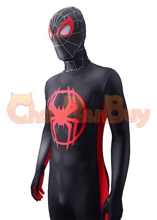 Spider-Man Across the Spider-Verse Miles Morales Costume Cosplay Suit Bodysuit for Adult Kid