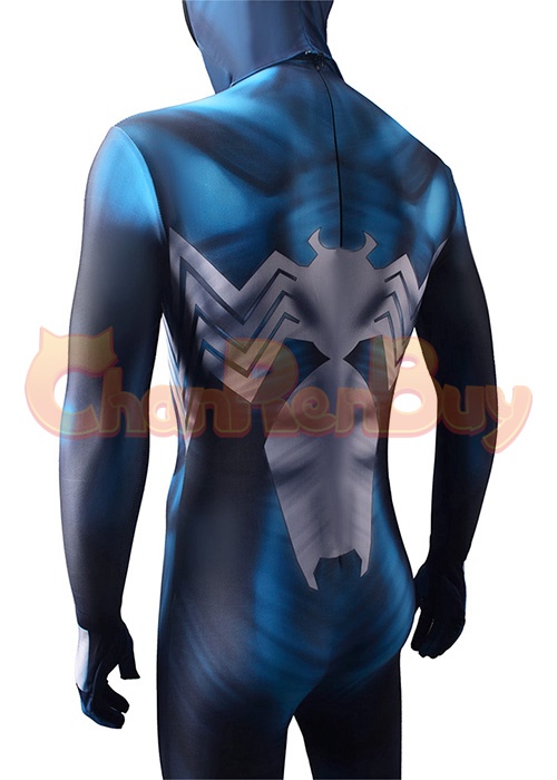 Venom Spider Man Blue Symbiote Suit Costume Cosplay Bodysuit for Adult Kid
