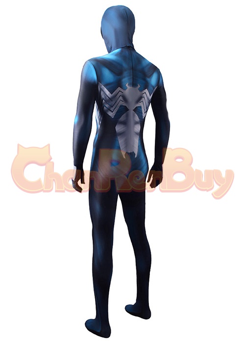 Venom Spider Man Blue Symbiote Suit Costume Cosplay Bodysuit for Adult Kid