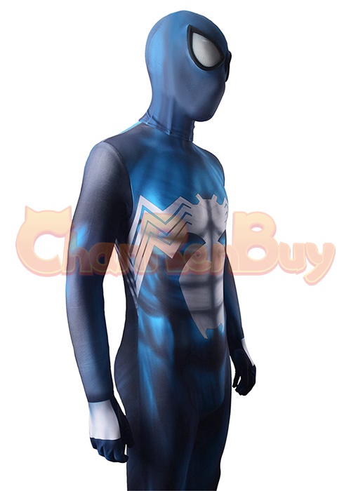 Venom Spider Man Blue Symbiote Suit Costume Cosplay Bodysuit for Adult Kid