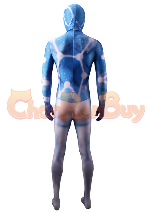 Venom Spider Man Sky Blue Symbiote Suit Costume Cosplay Bodysuit for Adult Kid