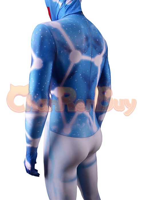 Venom Spider Man Sky Blue Symbiote Suit Costume Cosplay Bodysuit for Adult Kid