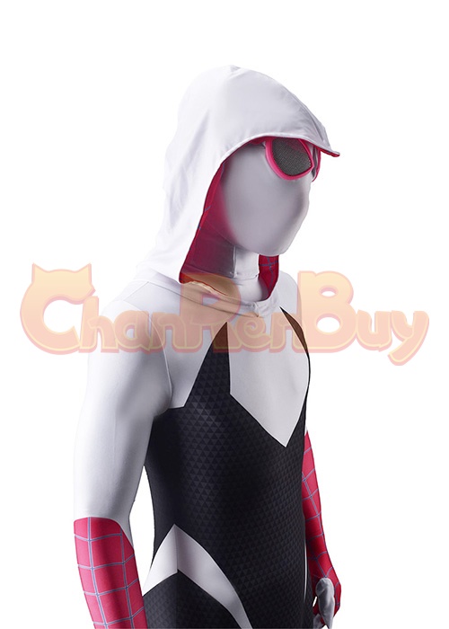 Gwen Stacy Costume Cosplay Suit Spider-Man Across the Spider-Verse Bodysuit for Adult Kid