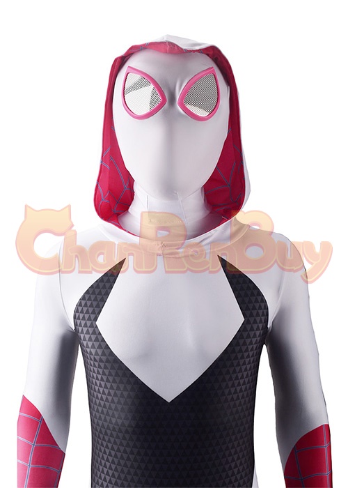 Gwen Stacy Costume Cosplay Suit Spider-Man Across the Spider-Verse Bodysuit for Adult Kid