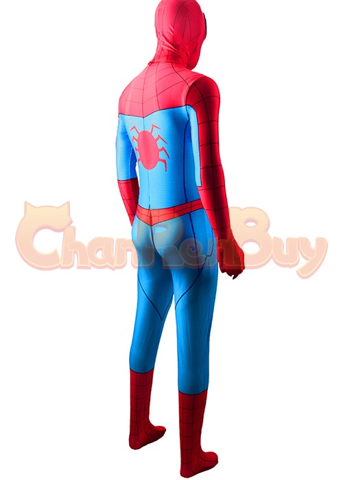 Spider-Man Classic Suit Costume Cosplay Bodysuit for Adult Kid