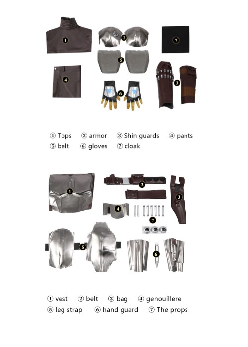 The Mandalorian Season 3 Din Djarin Costume Cosplay Suit