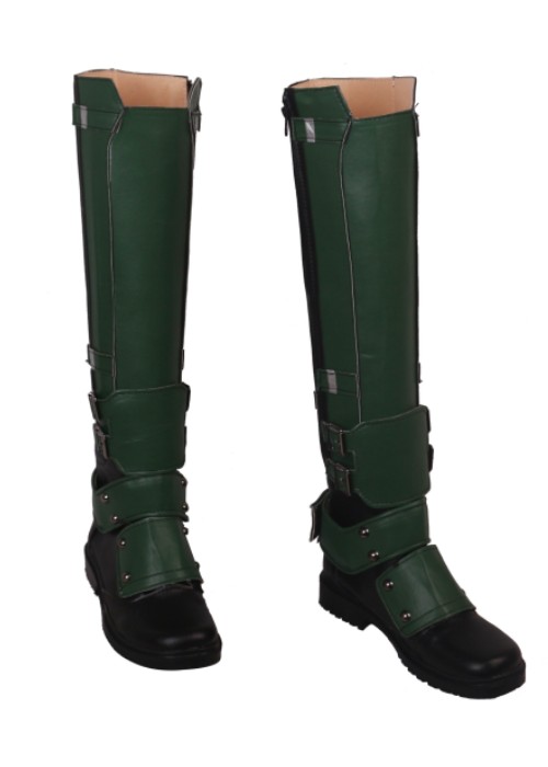 Green Deadpool Shoes Wade Winston Wilson Cosplay Boots 