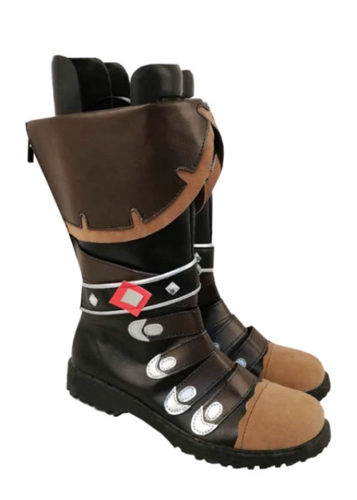 Diluc Shoes Genshin Impact Cosplay Boots Ver. 2