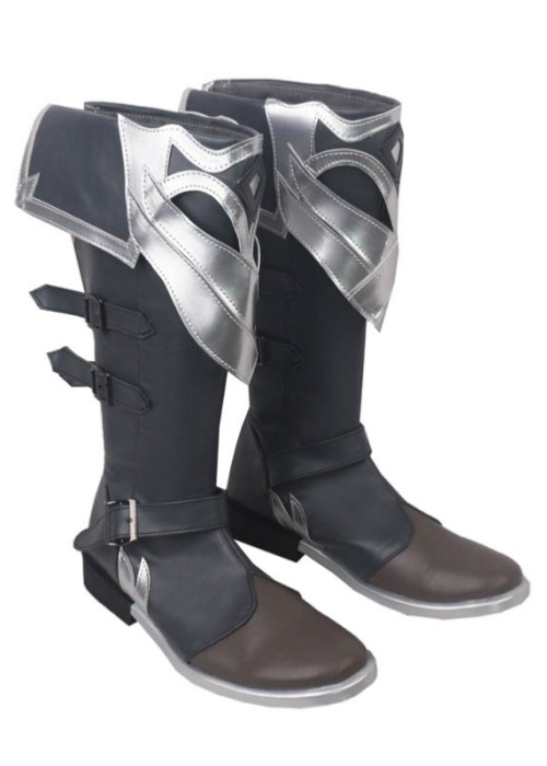 Red Dead of Night Diluc Shoes Genshin Impact Cosplay Boots