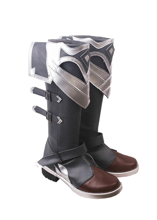 Red Dead of Night Diluc Shoes Genshin Impact Cosplay Boots Ver. 2