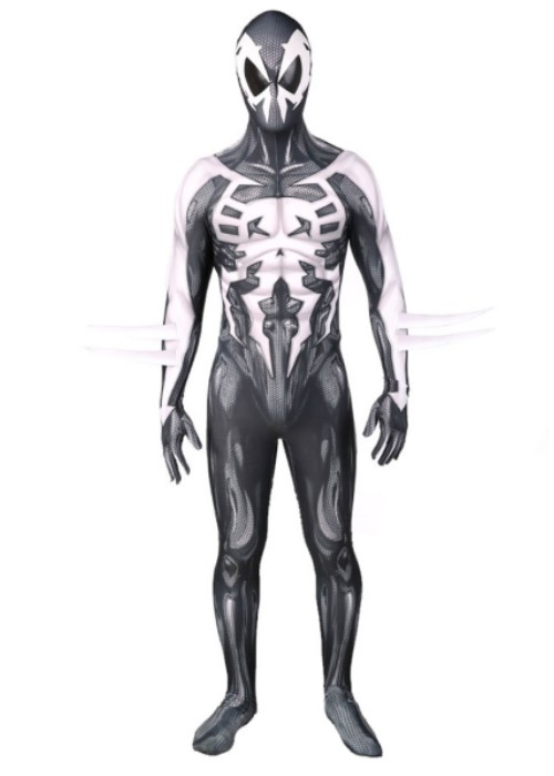 2099 Ultimate Spider Man Miguel O'Hara Costume Cosplay Bodysuit Venom ...