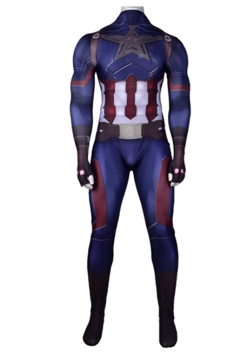 Avengers Infinity War Captain America Costume Cosplay Bodysuit