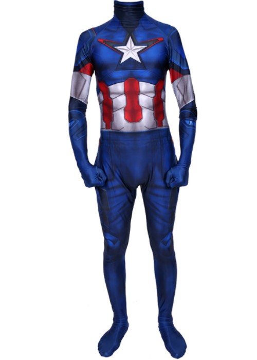 Avengers Endgame Captain America Costume Cosplay Bodysuit