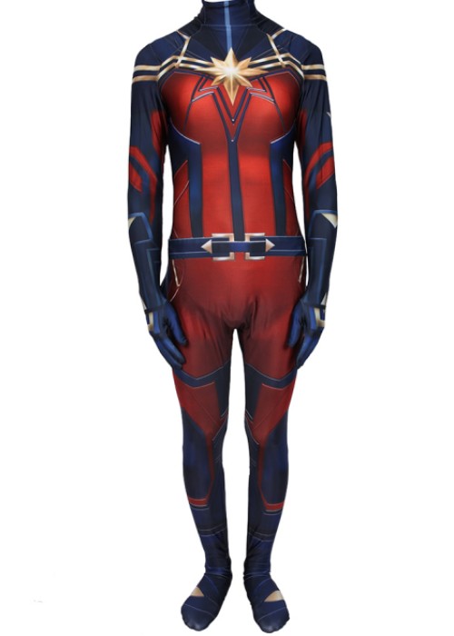 Captain Marvel Costume Cosplay Bodysuit