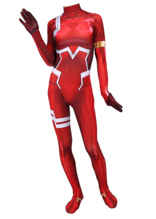 DITF Zero Two 02 Costume Cosplay Bodysuit