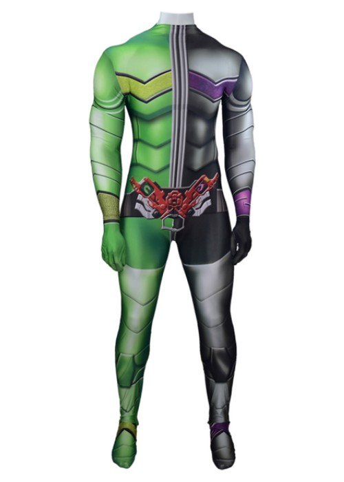Kamen Rider W Cyclone Joker Costume Cosplay Bodysuit