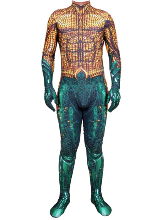 Aquaman Costume Arthur Curry Cosplay Bodysuit Ver.2