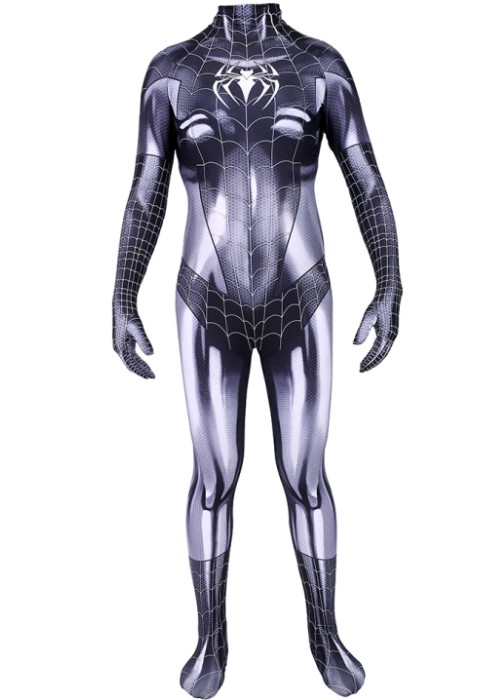 Spider Man Venom Black Cat Symbiote Suit Costume Cosplay Bodysuit