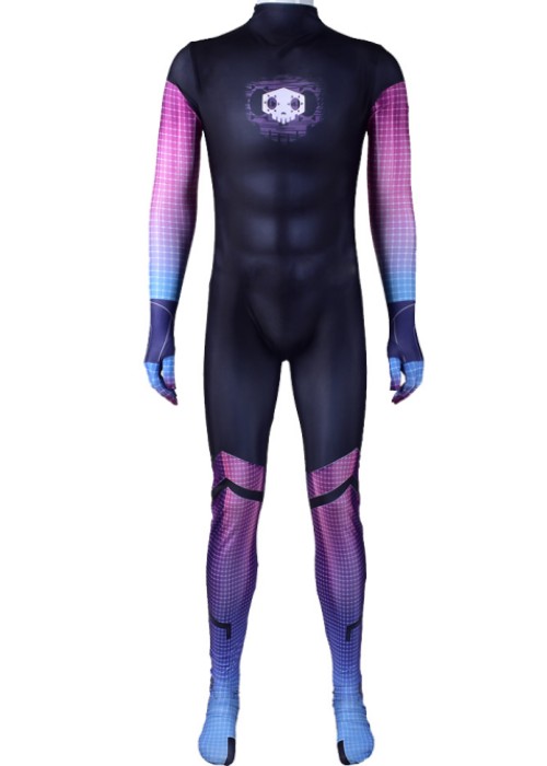 Overwatch Sombra Hacker Costume Cosplay Bodysuit