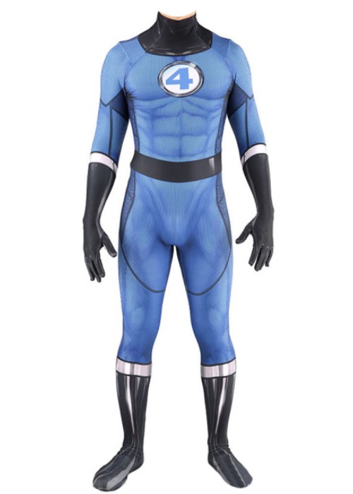 Fantastic Four Costume Johnny Storm Cosplay Bodysuit
